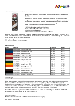 Technisches Merkblatt RUST STOP SDM-Farbtöne    - motip-dupli.de