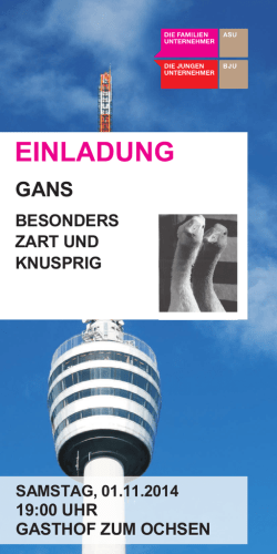Einladung + Anmeldung - Familienunternehmen