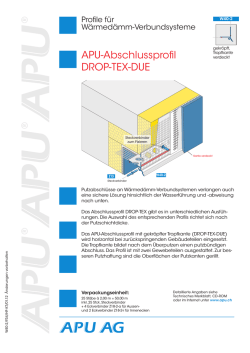 APU-Abschlussprofil DROP-TEX-DUE - Multipor
