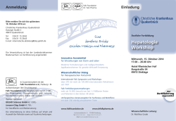 Hepatologie Workshop - Dr. Falk Pharma GmbH