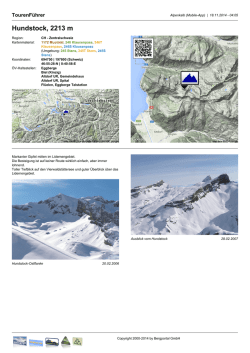 Hundstock, 2213 m - bergportal.ch