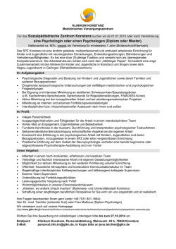 eine Psychologin oder einen Psychologen (Diplom oder  Master ).