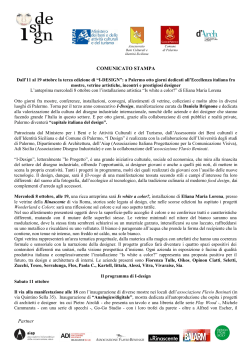Programma - Comune di Palermo