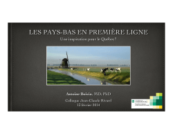Boivin 2014 Pays-Bas_Quebec (partagé).pptx