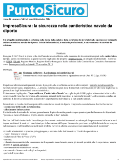 ImpresaSicura: la sicurezza nella cantieristica navale