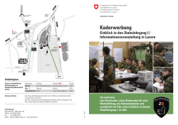 Flyer Kaderwerbung 2015 - Schweizer Armee - admin.ch