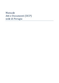 Manuale Utente Atti e Documenti Perugia