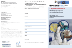 3. Hygienekonferenz Ruhr Übertragungswege und    - BiG Essen