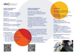 Kursbeginn: 9. Januar 2015 - Volkshochschule Dreiländereck