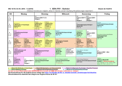 Korrekturstundenplan 2
