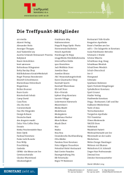 Die Treffpunkt-Mitglieder - Treffpunkt Konstanz e.V.