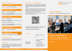 Digital Learning Media Pro - InteLeC-Zentrum - Universit&auml;t Passau