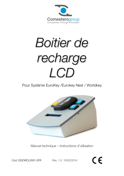 Boitier de recharge LCD