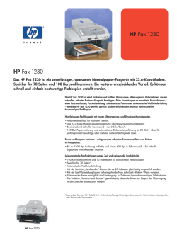 HP Fax 1230 HP Fax 1230 - Hewlett Packard