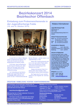 Flyer Konzert 2014 - Musik im Bezirk Offenbach