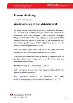 Pressemitteilung Nr. 59 / 2014
