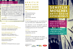 Fachtagung SEHITLIK MOSCHEE Aktiv  gegen  Extremismus