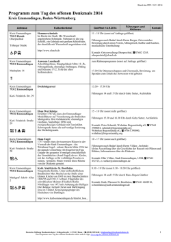 Programm als PDF herunterladen - Tag des offenen Denkmals