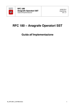 RFC 180 – Anagrafe Operatori SST