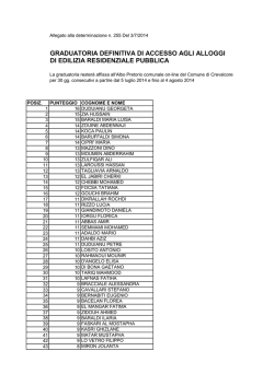 Graduatoria definitiva di ERP con punteggio totale