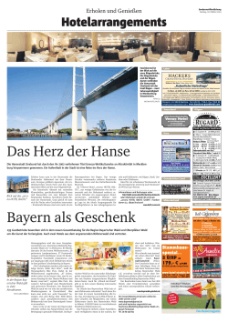 Bayern als Geschenk Das  Herz  der Hanse - Ruhr Nachrichten