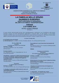 Locandina - Fondazione Forense Firenze