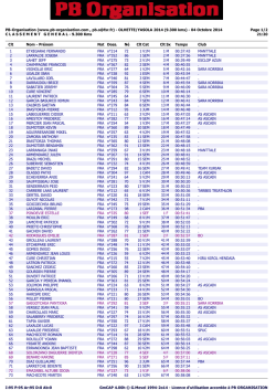 Olhette 2014 - PB Organisation