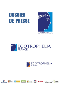 DOSSIER DE PRESSE - ECOTROPHELIA France