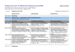Programm für das 19. DGLR-Fach-Symposium der    - TU München