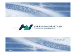 Referenzen - HNP Kraftwerkstechnik GmbH