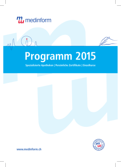 Programm 2015 - medinform