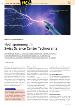 Hochspannung im Swiss Science Center Technorama - Polyscope