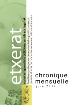 Juin 2014 - Etxerat