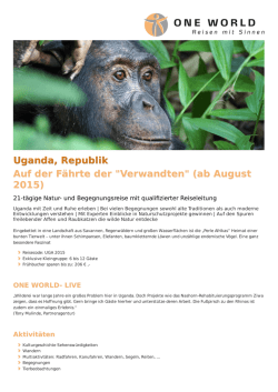Druckversion (PDF) - ONE WORLD Reisen mit Sinnen