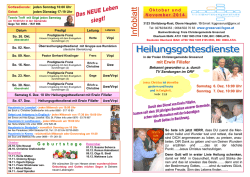 Infob latt - Das NEUE Leben siegt!