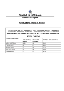 Graduatoria definitiva