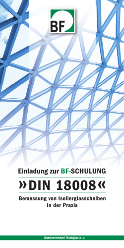 Programmflyer - Bundesverband Flachglas