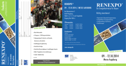den Besucherflyer der RENEXPO 2014