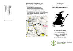HALLO-LUTHER- NACHT  - FeG Wiesloch-Walldorf