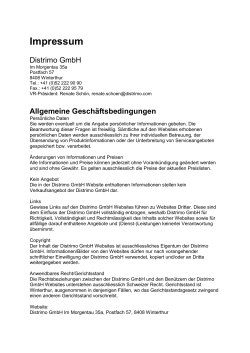 Impressum - Distrimo GmbH