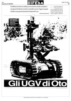 Gli UGV di OTO Melara - Sistema universitario pisano