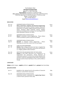 CURRICULUM VITAE (PDF) - last update 03-12-2014