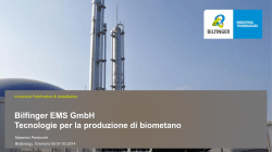Bilfinger EMS Tecnologie Per La Produzione Di Biometano 2014
