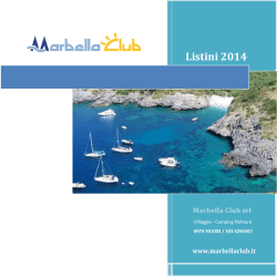 Listini 2014 - Marbella Club