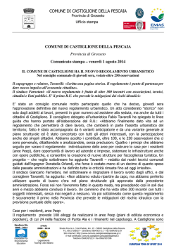 il comune di castiglione ha il nuovo regolamento urbanistico