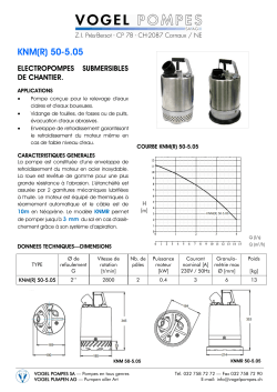 knm(r) 50-5.05 electropompes submersibles de