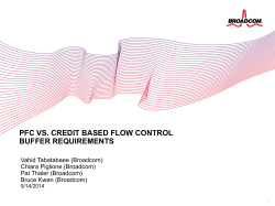 pfc vs. credit based flow control buffer requirements