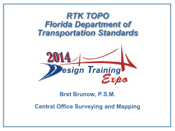 GPS Data Collection - Florida Department of Transportation