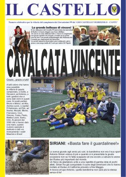 numero celebrativo - G.S.O. Castello Vighizzolo