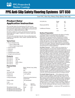 PPG Anti-Slip Safety Flooring Systems SFT 650